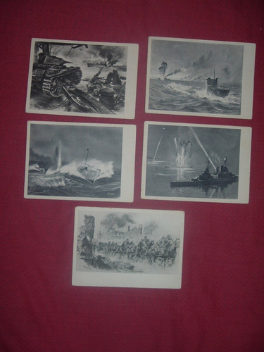 Postales Segunda Guerra Mundial Con Barcos