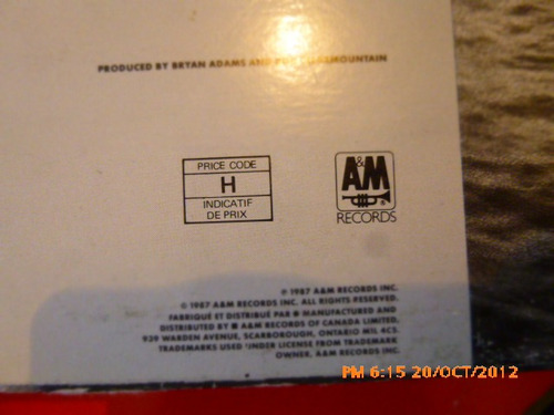 Vinilo Lp Bryan Adams Into The Fire (xx277 (Usado)