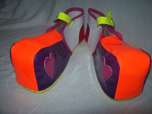 Gcg Zapatos De Payasa Para Niña Naranja Numero 21 Payasita