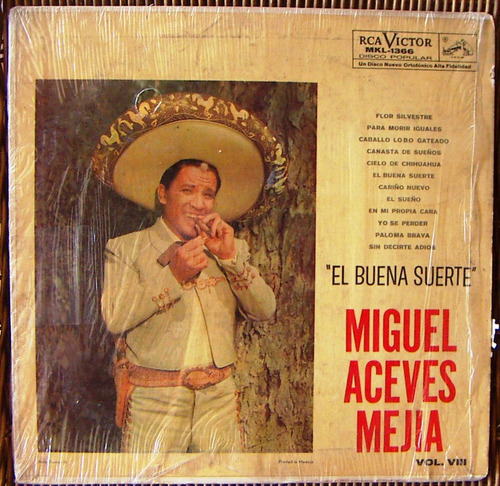 Bolero, Miguel Aceves Mejía, El Buena Suerte Vol.8,lp12´ Idd