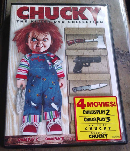 Chucky Dvd Collection Muñeco Diabolico Boxset De 4 Peliculas