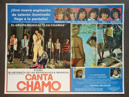 Los Chamos Yuri Canta Chamo No Menudo Orig. Cartel De Cine