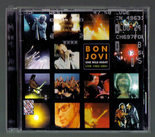 Bon Jovi One Wild Night Cd 1a Ed 2001 C/ Booklet Au1