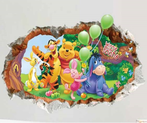 Adhesivo Decorativo Winnie The Pooh's Stickers Pared