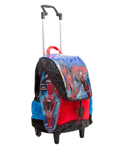 Mochila De Rodinha Spider Man 64616-00 17z Grande