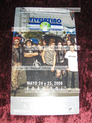 Vive Latino 07 Y 08 3 Stickers De Coleccion (Usado)