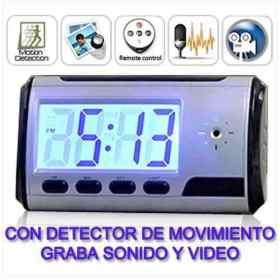 Camara Espia Alarma Reloj Despertador 32 Gb Hd Mini Dv