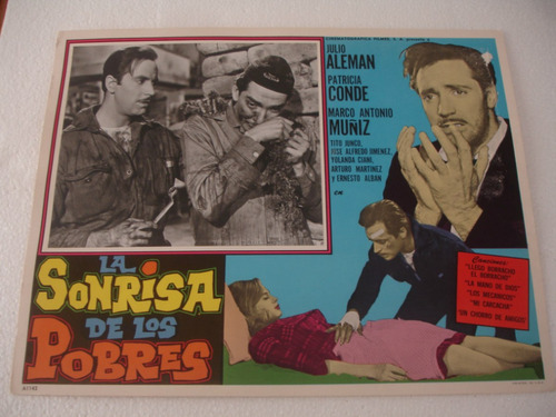 Julio Aleman , La Sonrisa De Los Pobres  Cartel  Lobby Card