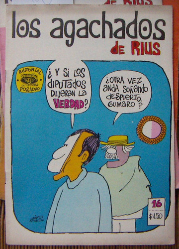 Historieta.los Agachados De Rius, Edit. Posada. # 16 ,1969