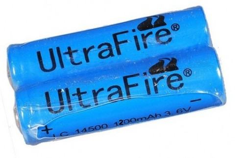 Imagen 4 de 6 de Bateria Pila 14500 3.7v 1200m Ah Recargable Litio C/ Mas!