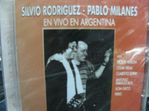 Pablo Milanes Silvio Rodriguez En Vivo Argentina Cd Sellado