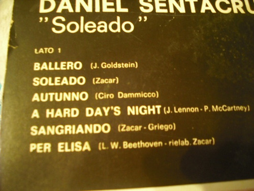 Vinilo Lp De Daniel Sentracruz Ensemble Soleado (u156