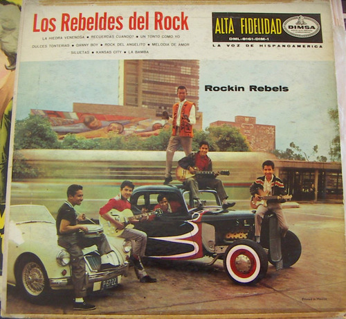 Rock Mexicano. Los Rebeldes Del Rock. Lp 1a Edición