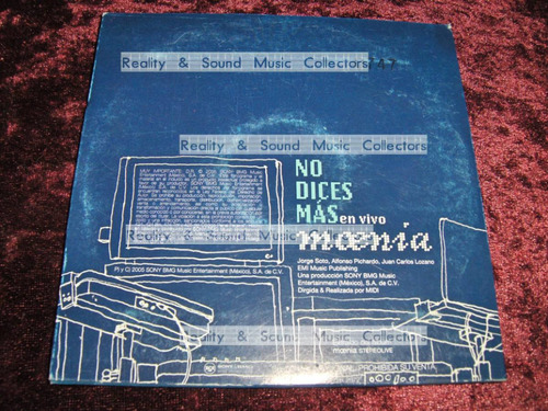Moenia No Dices Mas En Vivo Cd Single De Coleccion (Usado)