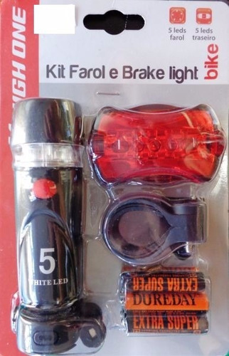 Kit Farol E Brake Light High One - Luzes Bike