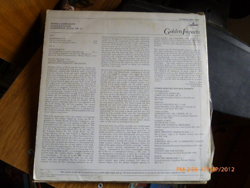 Vinilo De Lp Scheherazade (u738