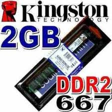 50 Memorisa Ram 2 Gb, Ddr2 667 Mhz Pc2-5300 Kingston Para Pc