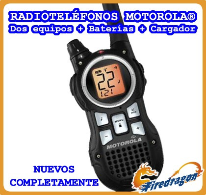 Promo Radioteléfonos Motorola 2unid 56km Baterías Envio Grat