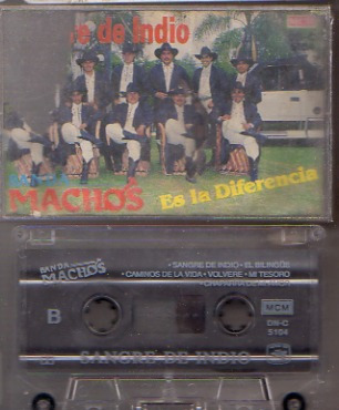 Audio Cassette Banda Machos, Sangre De Indio