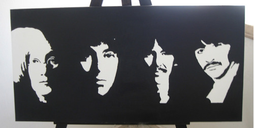 Beatles Pintura Cuadro Oleo Pop Art