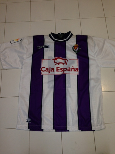 Real Valladolid Kelme Manga Corta L Cuauhtémoc Blanco 2001