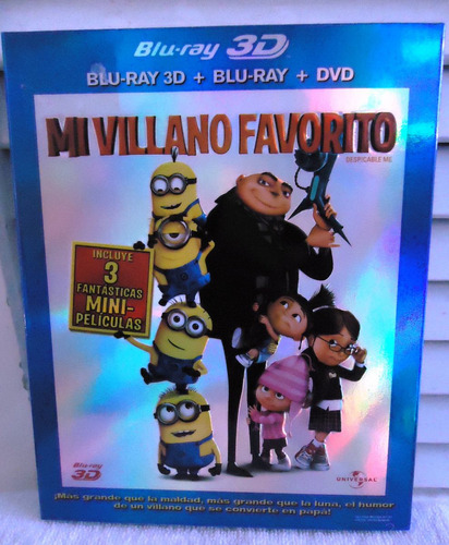 Mi Villano Favorito Pelicula En Blu-ray 3d + Blu-ray + Dvd