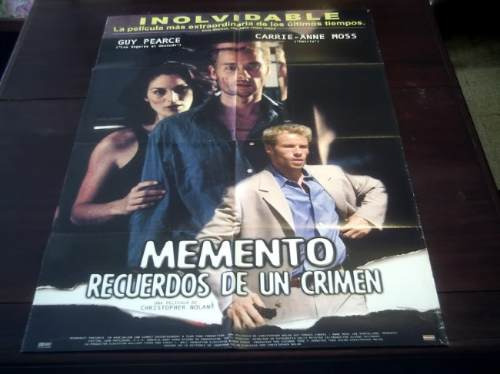 Poster Original Memento Amnesia Guy Pierce Christopher Nolan