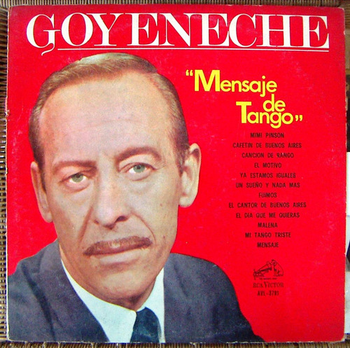 Tango, Roberto Goyeneche ( Mensaje De Tango), Lp 12´, Css