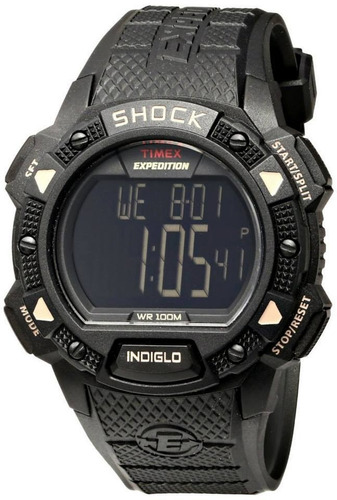 Reloj Timex Shock Expedition Negro Con Envío Entre La 2 Y 10