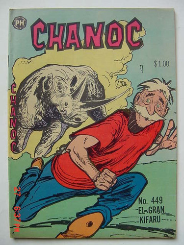 Chanoc Aventuras De Mar Y Selva # 449 Original Comic 1968