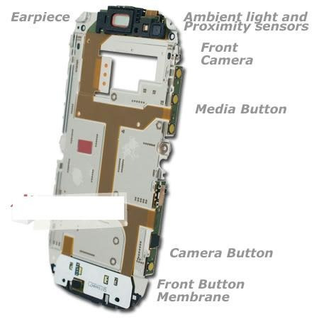 Flex Membrana Camara Microfono Boton Desbloqueo Nokia C7