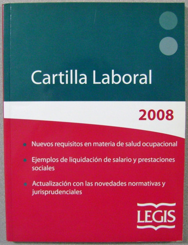 Cartilla Laboral 2008 Legis