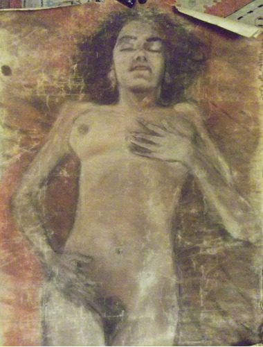 Antonio Albanes Garcia Pastel 1957 Mujer Soñando