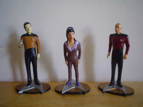 7 Figuras Vintage 1992 De Star Trek  Miden 10 Cms 