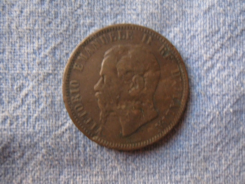 Imagen 2 de 2 de Italia 10 Centesimi 1866