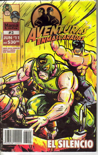 Aventuras Enmascaradas No. 3 Comic Luchas Año-2011