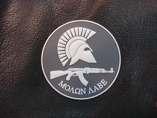 Molon Labe Ak-47 3d Pvc Parche Sew-on