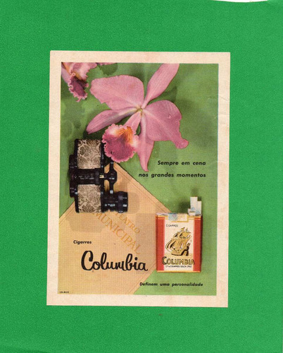 Propaganda Antiga Cigarro Columbia - Lt0044