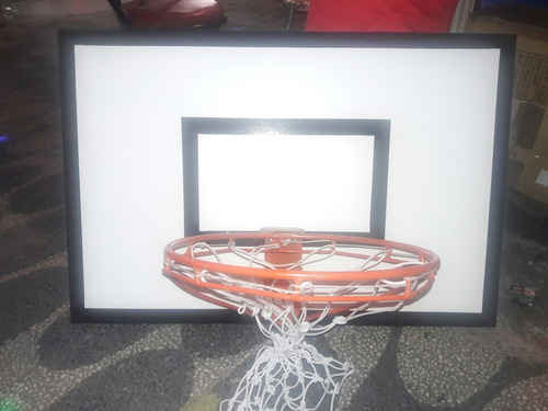 Tablero Con Aro Hierro Macizo De Basquetball Basket Mediano