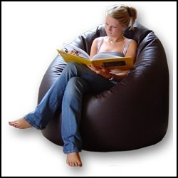 Pera Pouf Bean Bag Fiaca  Gigante, Relleno Perlitas