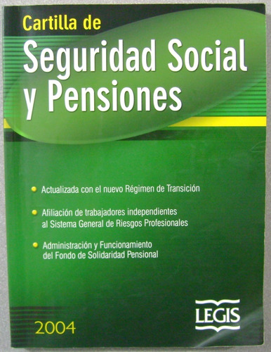 Cartilla Seguridad Social Y Pensiones 2004 - Legis