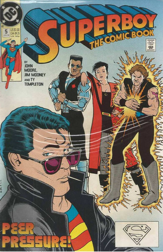 Superboy The Comic Book N° 05 - Em Inglês - Editora Dc - Formato 17 X 26 - Capa Mole - 1990 - Bonellihq 5 Cx450 H23