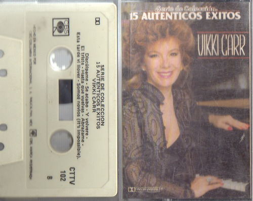 Audio Cassette Vikki Carr 15 Autenticos Exitos