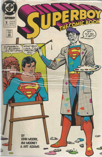 Superboy The Comic Book N° 08 - Em Inglês - Editora Dc - Formato 17 X 26 - Capa Mole - 1990 - Bonellihq 8 Cx450 H23