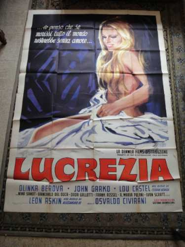 Poster Orignal Lucrezia Borgia Olinka Berova Olga Schoberová