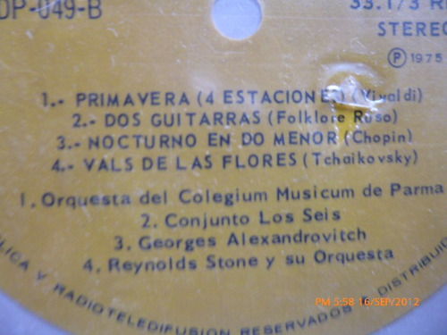 Vinilo Lp De Mosaico Musicales (631u