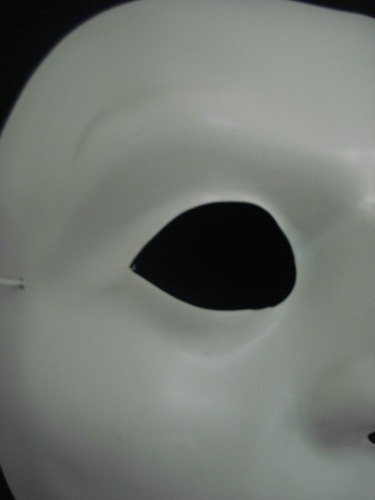 Mascara Meia Face Branca Carnaval Haloween Festas Disfarce