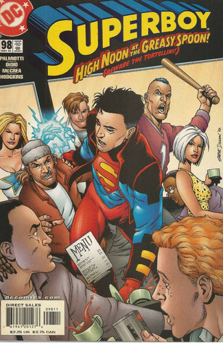 Superboy N° 98 - Em Inglês - Editora Dc - Formato 17 X 26 - Capa Mole - 2002 - Bonellihq Cx450 H23