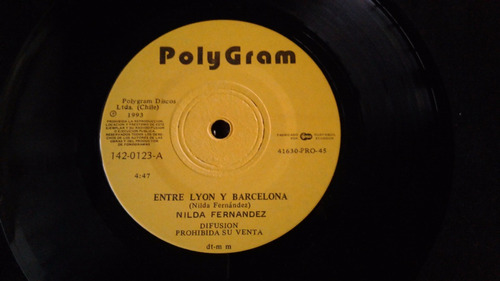 Single Nilda Fernandez Entre Lyon Y Barcelona