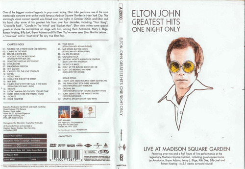 Elton John Live At Madison Square Garden Dvd Nuevo Abierto